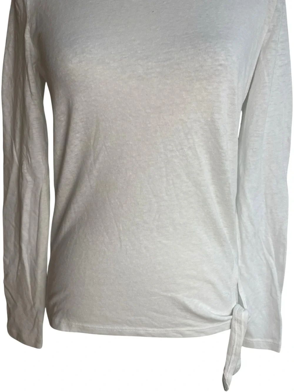 J. Crew Mercantile Side Tie T-Shirt White